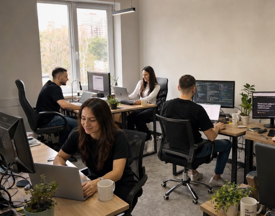 Офіс Vibe Studio за роботою